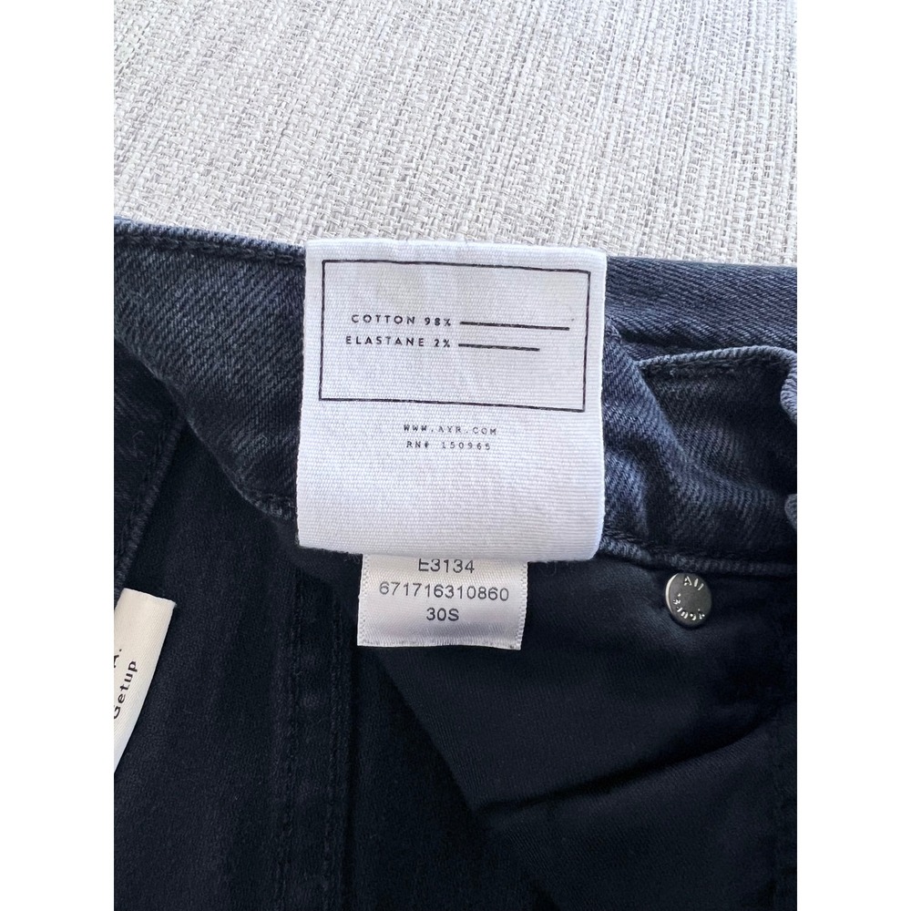AYR The Getup 30S Film Noir Washed Black Barrel Leg Jeans Short Inseam - Picture 7 of 9
